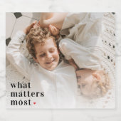 Modernes Foto und was zählt am meisten positive Zi Bierflaschenetikett (Einzelnes Label)