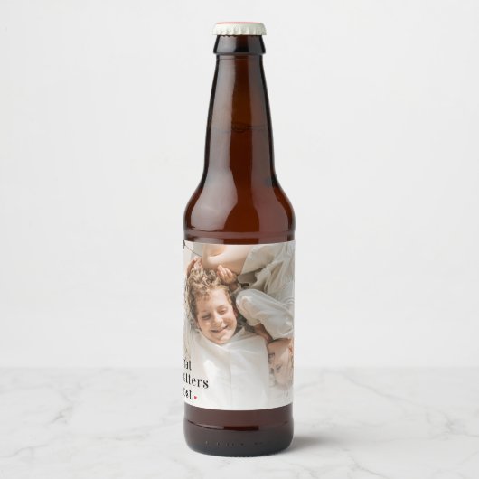 Modernes Foto und was zählt am meisten positive Zi Bierflaschenetikett (Vorderseite)