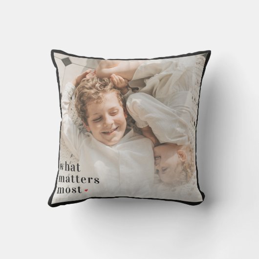 Modernes Foto und was zählt am meisten positive Zi Kissen (Rückseite)