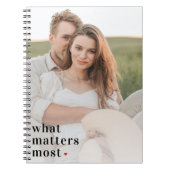 Modernes Foto und was zählt am meisten positive Zi Notizblock (Vorderseite)