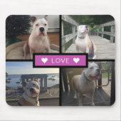 Modernes Foto Uni Rosa Mousepad (Vorne)