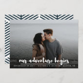 Modernes Foto unser Abenteuer personalisiert (Vorne/Hinten)