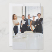 Modernes Foto Unternehmen Weihnachten Party Einladung (Rückseite)