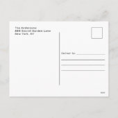 Modernes Foto Verheiratet und frohe Weihnachten (Rückseite)