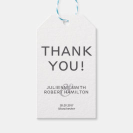 Modernes Foto Vielen Dank für Ihr Hochzeitsgeschen Geschenkanhänger