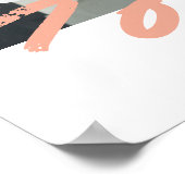 Modernes Foto Vintag Regenbogenwelt die beste Mutt Poster (Ecke)