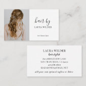 Modernes Foto Visitenkarte (Vorne/Hinten)