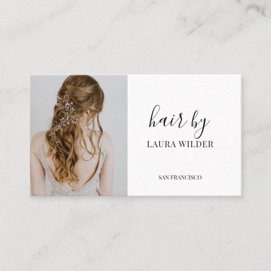 Modernes Foto Visitenkarte (Vorderseite)