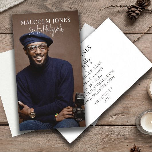 Modernes Foto Visitenkarte