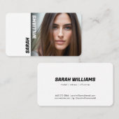 Modernes Foto Visitenkarte (Vorne/Hinten)