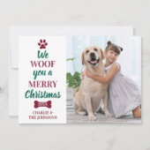 Modernes Foto von Haustieren frohe Weihnachten vom (Vorderseite)