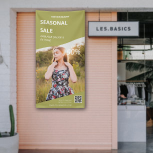 Modernes Foto von Produkten im Store Business Mark Banner