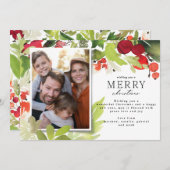 Modernes Foto, vornehme, rot-grüne Weihnachten (Vorne/Hinten)
