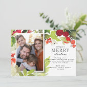 Modernes Foto, vornehme, rot-grüne Weihnachten (Stehend Vorderseite)