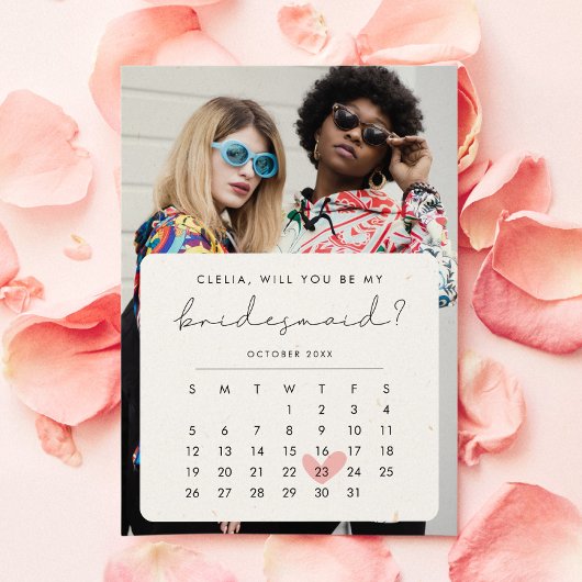 Modernes Foto - Vorschlag für einen Zeitplan Einladung