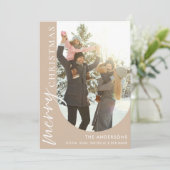 Modernes Foto Weihnachten (Stehend Vorderseite)