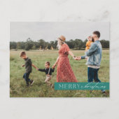 Modernes Foto Weihnachten Kariert (Vorderseite)