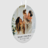 Modernes Foto Weihnachten Ornament (Vorderseite)