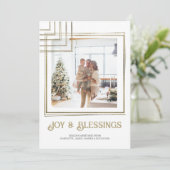 Modernes Foto Weihnachten Personalisiert (Stehend Vorderseite)