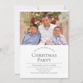 Modernes Foto Weihnachts-Party Einladung (Vorderseite)