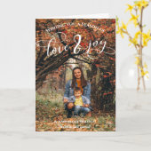 Modernes Foto Weihnachtsfeiertag Gruß Karte (Gelbe Blume)