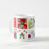 Modernes Foto Weihnachtsgeschenk mit Vorlagen Kaffeetasse (Vorderseite Links)