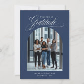 Modernes Foto Weihnachtskarte Feiertagskarte (Vorderseite)