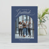 Modernes Foto Weihnachtskarte Feiertagskarte (Stehend Vorderseite)