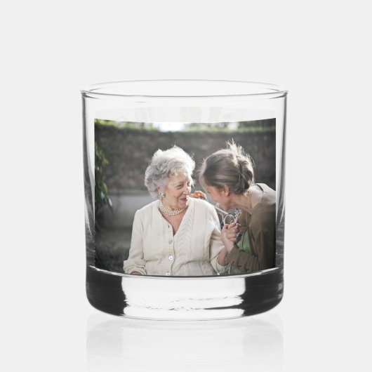 Modernes Foto Whiskyglas (Rückseite)