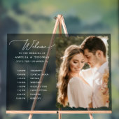 Modernes Foto Willkommen bei Timeline Black Acrylschild (Neutral)