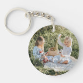 Modernes Foto Wir Liebe Sie Mama Akryllische Schlü Schlüsselanhänger (Vorderseite)