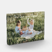 Modernes Foto Wir Liebe Sie Mama Block (Links)