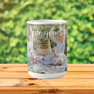 Modernes Foto Wir Liebe Sie Mama Kaffee Tasse