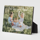 Modernes Foto Wir Liebe Sie Mama Plaque Fotoplatte (Seite)