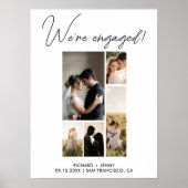 Modernes Foto Wir sind eine Verlobte Engagement-Pa Poster (Vorne)