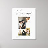 Modernes Foto Wir sind Verlobte Verlobung Leinwanddruck (Vorderseite)