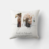 Modernes Foto zum 10. Hochzeitstag 2 Kissen (Rückseite)