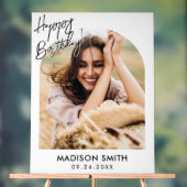 Modernes Foto zum Geburtstag Acrylschild (Neutral)