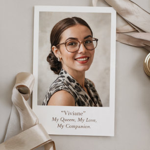 Modernes Foto zum Geburtstag Karte