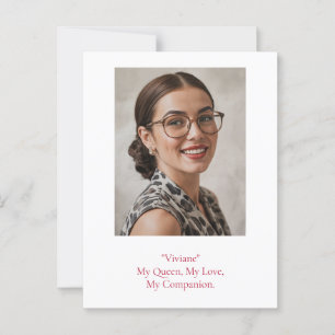 Modernes Foto zum Geburtstag Postkarte