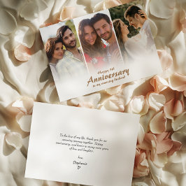 Modernes Foto zum Hochzeitstag | Sammelkarte