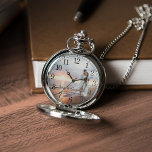 Modernes Foto zum Jahrestag Personalisiert Taschenuhr<br><div class="desc">Elegantes Design mit personalisiertem Foto,  perfekt für Weihnachtsgeschenke,  als Vatertagsgeschenk,  Hochzeitstag,  etc.</div>