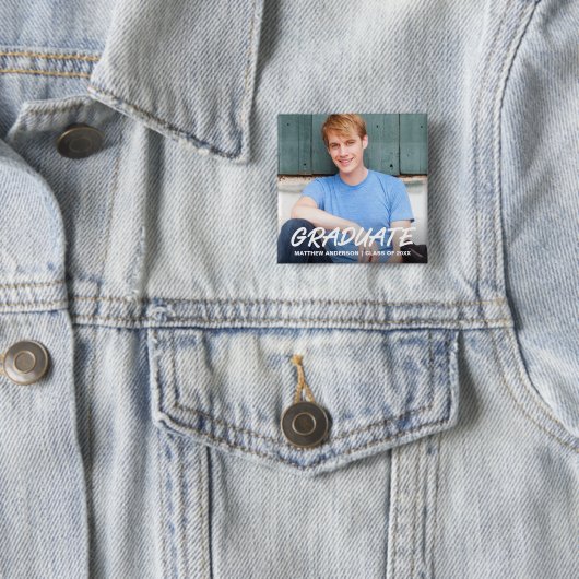 Modernes Foto zur Ankündigung Cooler Abschluss Button (Beispiel)