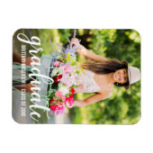 Modernes Foto zur Ankündigung von Abschlüssen Magnet (Horizontal)