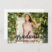 Modernes Foto zur Ankündigung von Skript-Abschluss (Vorne/Hinten)