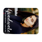 Modernes Foto zur Ankündigung von Skript-Abschluss Magnet (Horizontal)