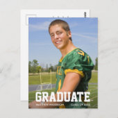 Modernes Foto zur Ankündigung von Sportaktivitäten Postkarte (Vorne/Hinten)