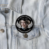 Modernes Foto zur Beerdigung Button (Beispiel)