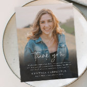 Modernes Foto zur Beerdigung - Dankeschön-Karte Magnetkarte