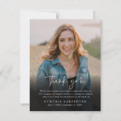 Modernes Foto zur Beerdigung Dankeskarte (Vorderseite)